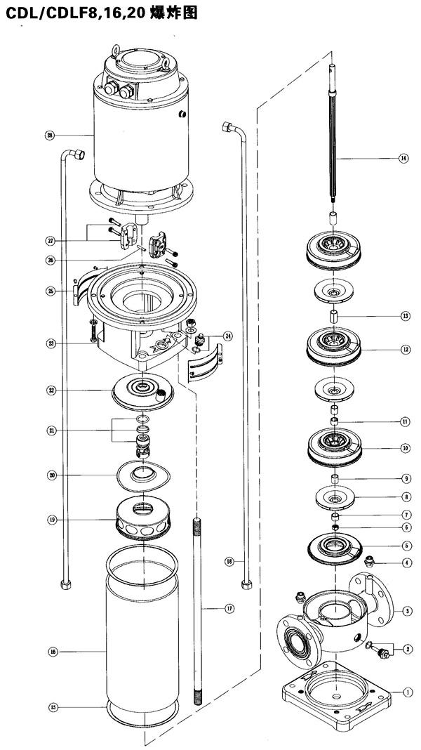 CDLF-PB水冷靜音不銹鋼多級泵