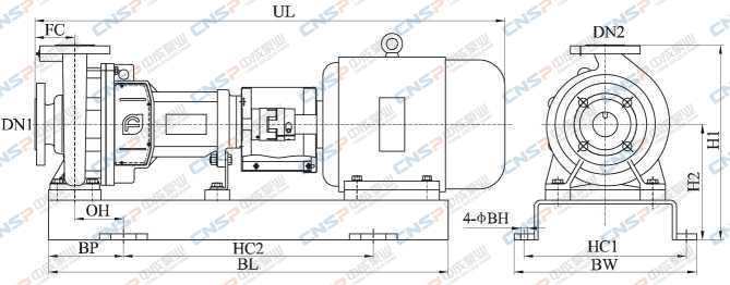 NS型臥式管道離心泵